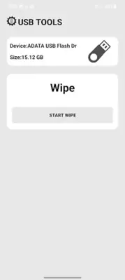 USB TOOLS (Format, WIPE...ETC) android App screenshot 1
